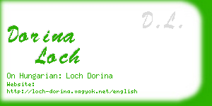 dorina loch business card